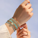 Cause We Care-Evil Eye Charm Beaded Bracelet-Bracelets-Blue Ruby Jewellery-Vancouver Canada