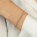 Goldhive-Diamond Curb Chain Bracelet-Necklaces-Blue Ruby Jewellery-Vancouver Canada