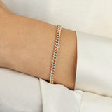 Goldhive-Diamond Curb Chain Bracelet-Necklaces-Blue Ruby Jewellery-Vancouver Canada