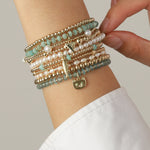 Cause We Care-Cat Charm Beaded Bracelet-Bracelets-Blue Ruby Jewellery-Vancouver Canada