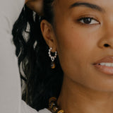 Kara Yoo-Sera Charm Hoops-Earrings-Blue Ruby Jewellery-Vancouver Canada