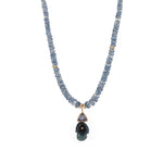 Fish Trillium Stone Necklace 18k Rose Gold, 14k Yellow Gold