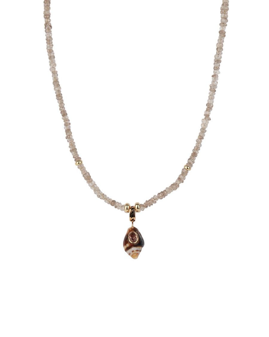 Petite Careyes Shell Necklace 18k Rose Gold, 14k Yellow Gold
