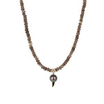 Tahitian Pearl Fin Necklace 18k Rose Gold, 14k Yellow Gold