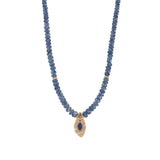 Shell Stone Necklace 18k Rose Gold, 14k Yellow Gold