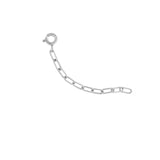 Extenders-Medium Paperclip Chain Extender-Necklaces-Blue Ruby Jewellery-Vancouver Canada