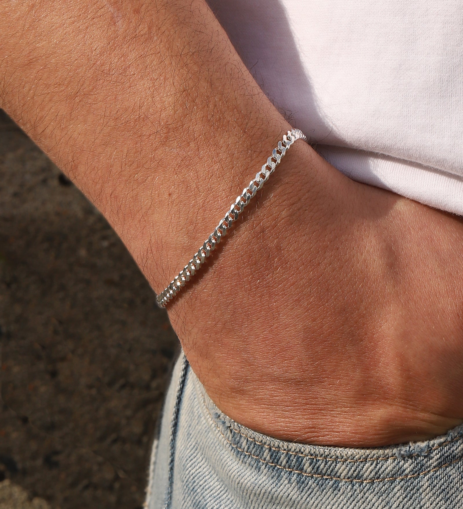 Finley & Wilder-Curb Chain Bracelet | 3.5mm-Bracelets-Blue Ruby Jewellery-Vancouver Canada