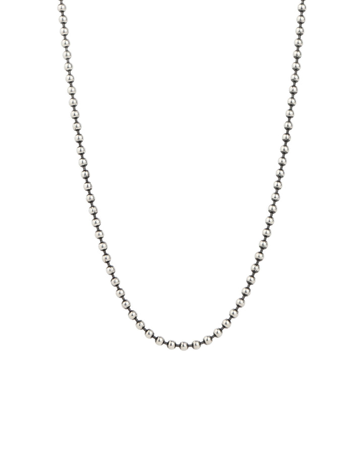 Ball Chain Necklace | 2.5mm Oxidized Sterling Silver
