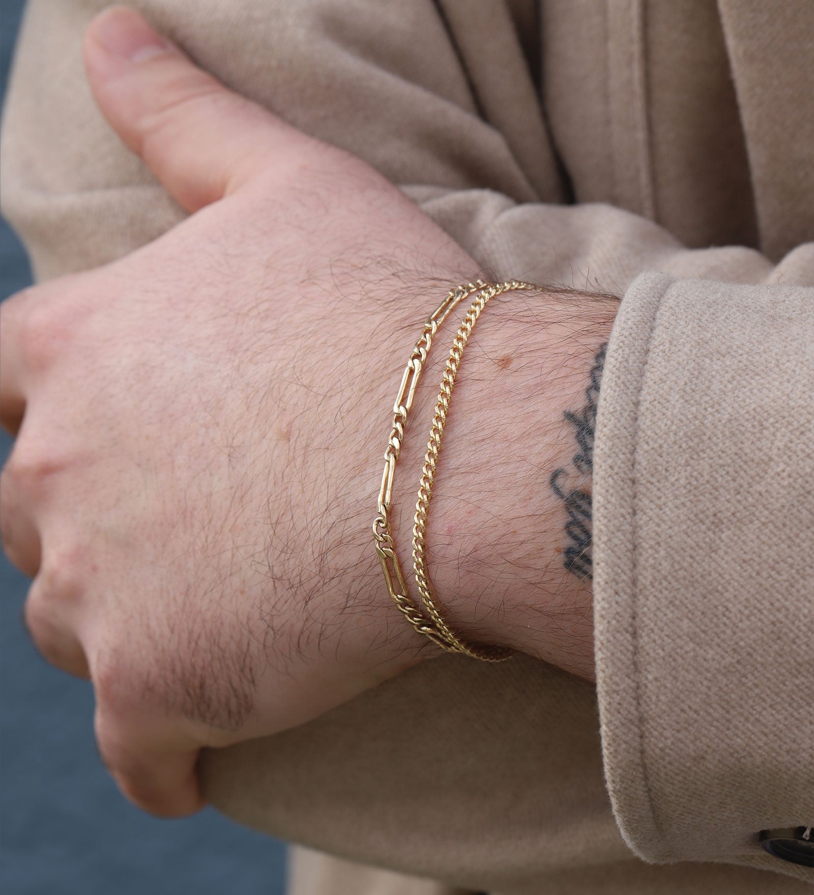 Figaro Chain Bracelet | 3.5mm 14k Gold Filled