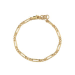 Figaro Chain Bracelet | 3.5mm 14k Gold Filled