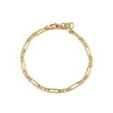 Figaro Chain Bracelet | 3.5mm 14k Gold Filled