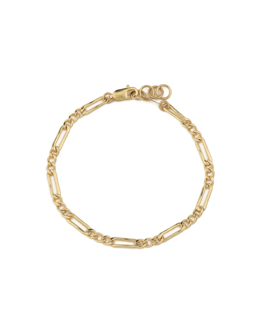 Figaro Chain Bracelet | 3.5mm 14k Gold Filled