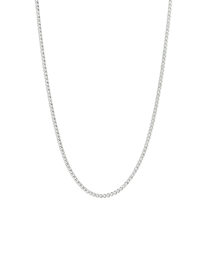 Curb Chain Necklace | 1.8mm Sterling Silver / 18" - 20"