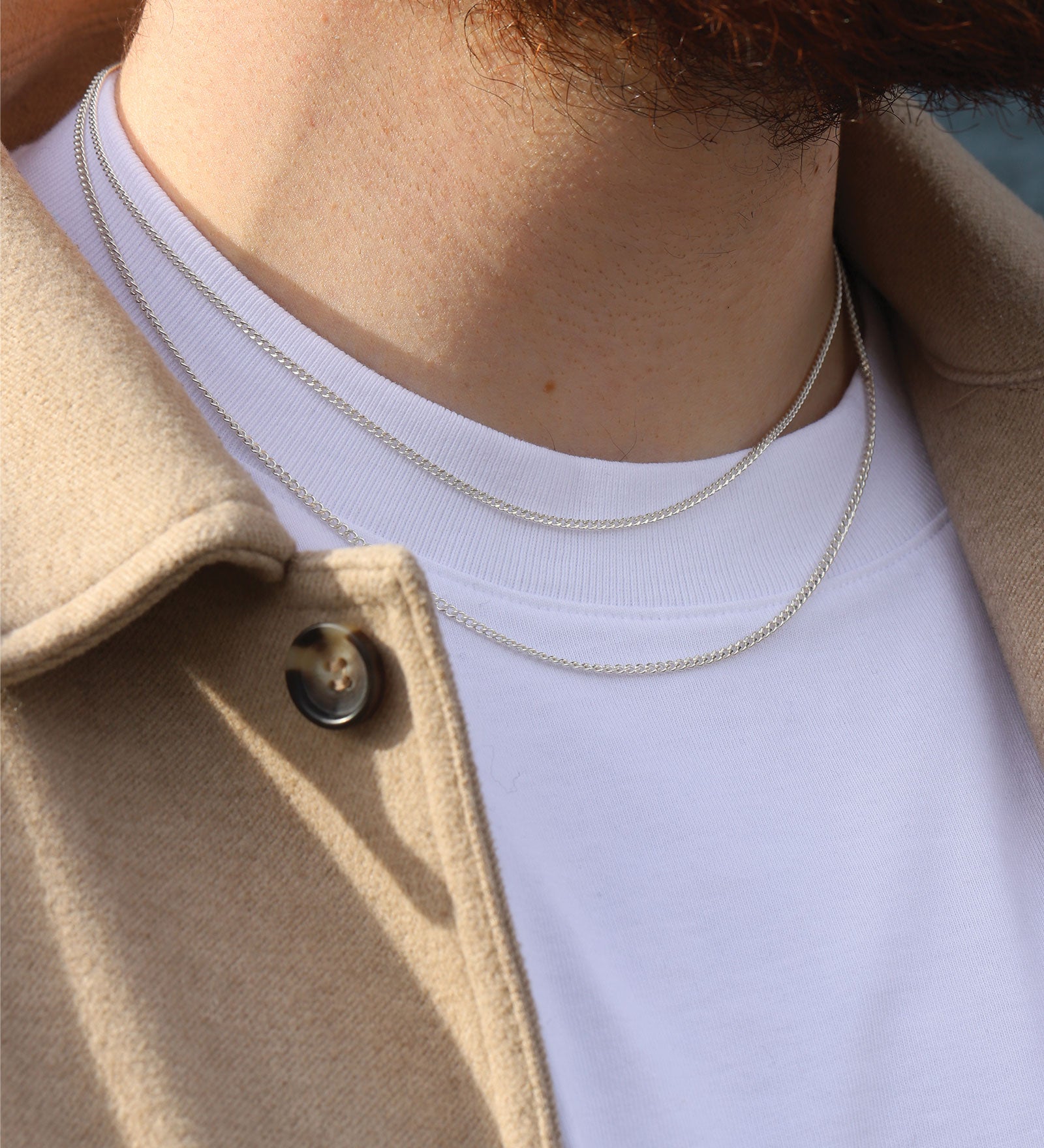 Curb Chain Necklace | 1.8mm Sterling Silver / 18" - 20"
