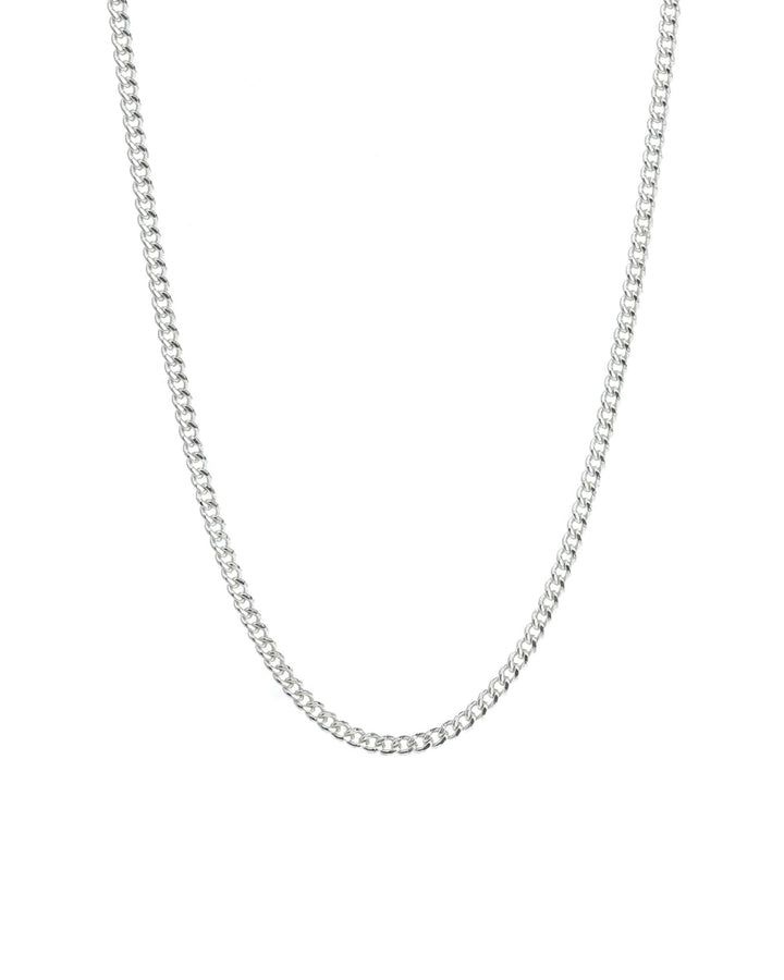 Curb Chain Necklace | 2.3mm Sterling Silver / 18" - 20"