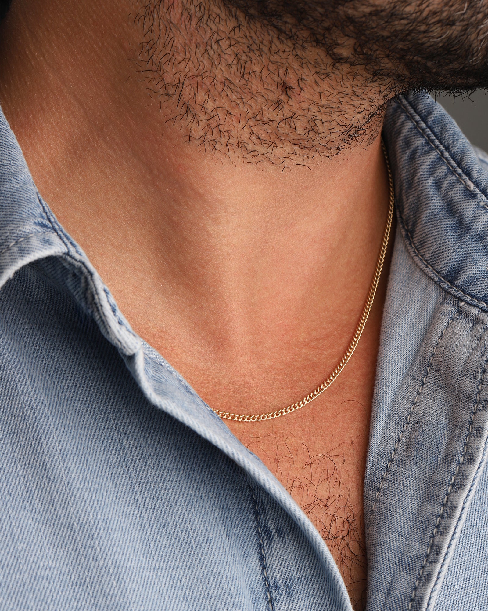 Finley & Wilder-Curb Chain Necklace | 2.3mm-Necklaces-Blue Ruby Jewellery-Vancouver Canada