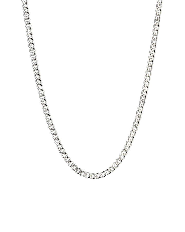 Curb Chain Necklace | 2.8mm Sterling Silver / 18" - 20"