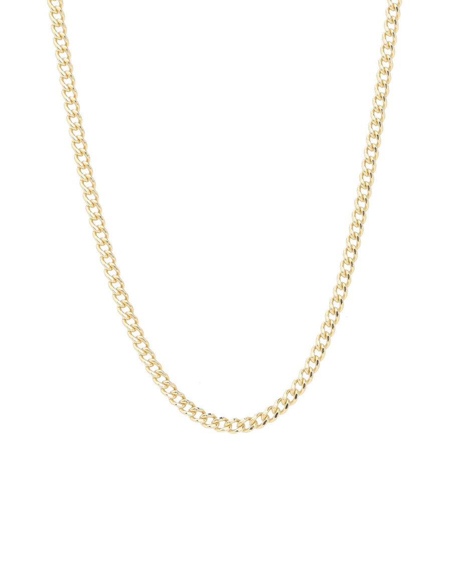 Curb Chain Necklace | 2.8mm 14k Gold Filled / 18" - 20"