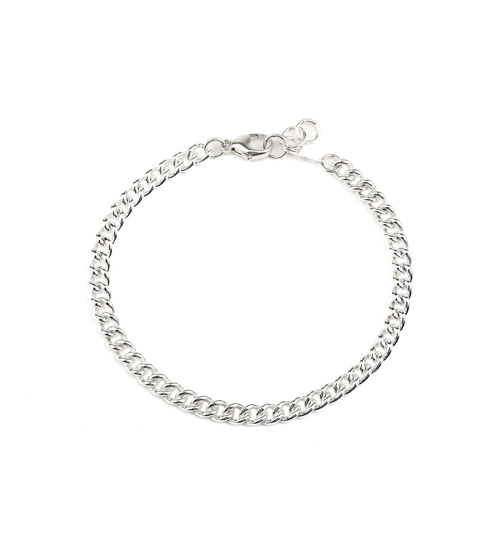 Curb Chain Bracelet | 4.7mm Sterling Silver