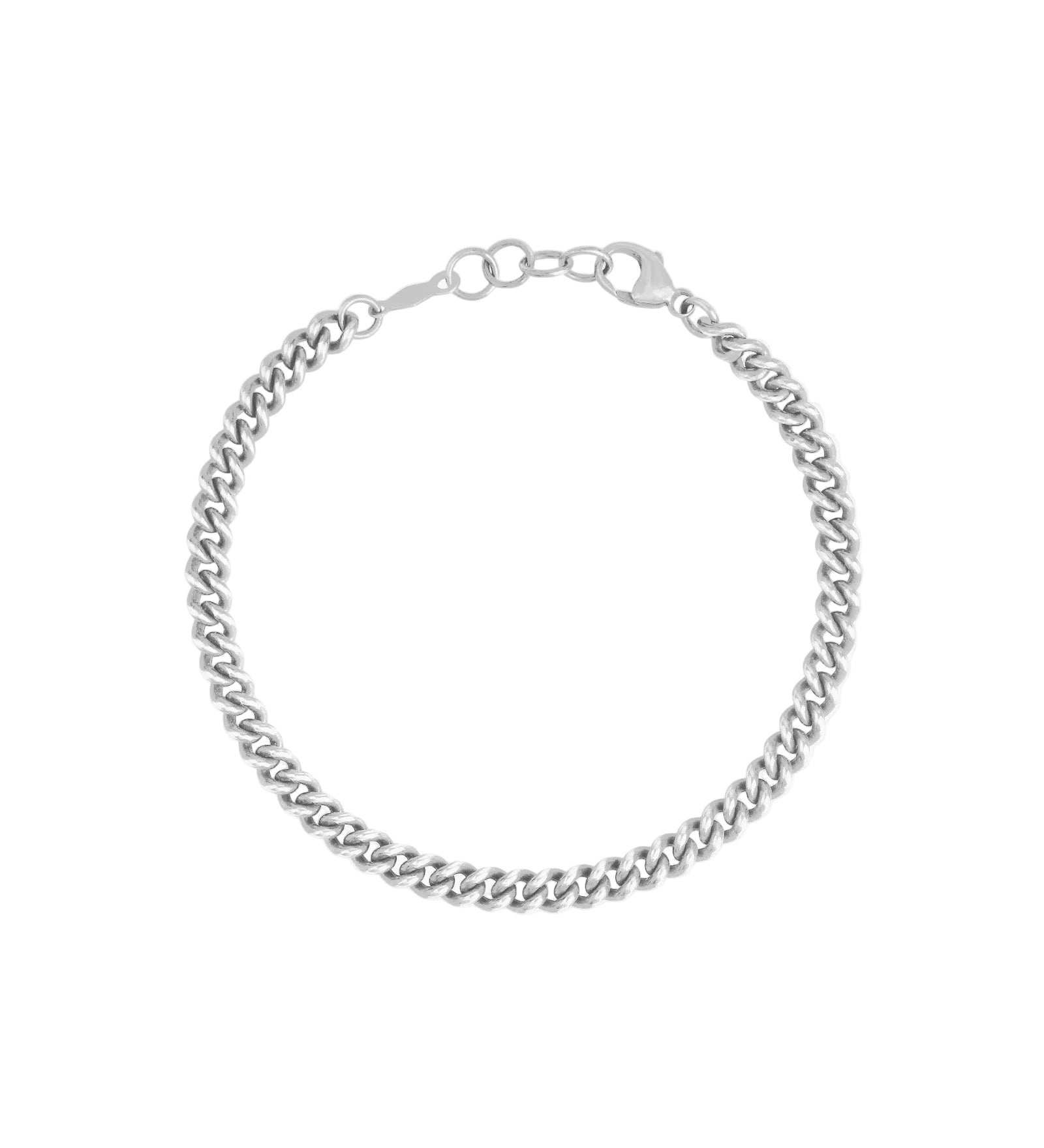 Finley & Wilder-Curb Chain Bracelet | 4.7mm-Bracelets-Sterling Silver-Blue Ruby Jewellery-Vancouver Canada