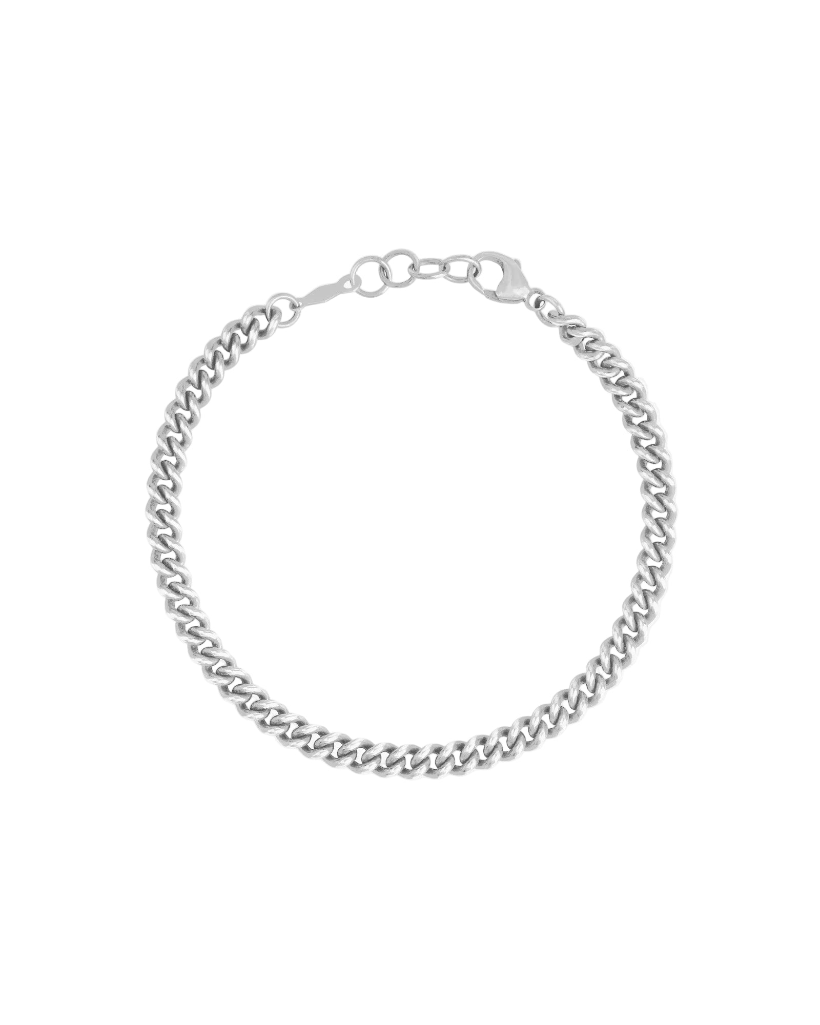 Finley & Wilder-Curb Chain Bracelet | 4.7mm-Bracelets-Sterling Silver-Blue Ruby Jewellery-Vancouver Canada