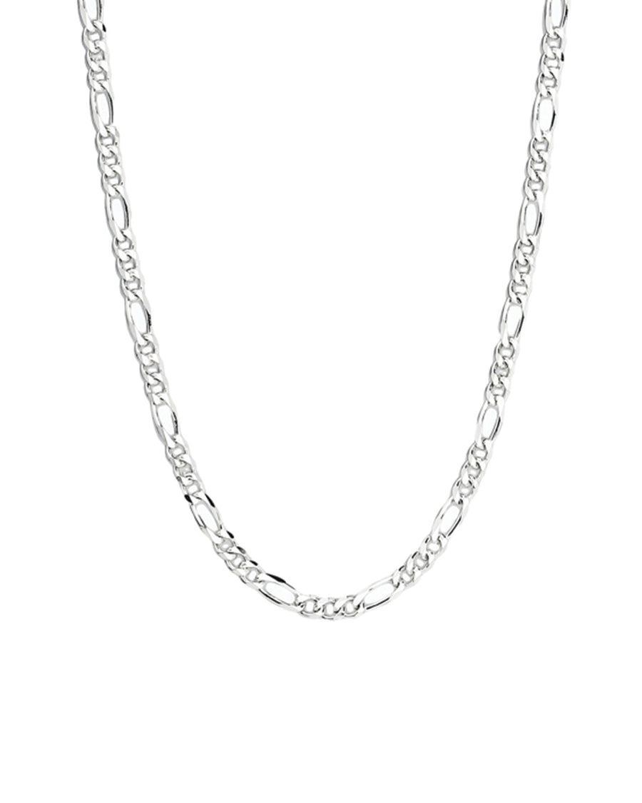 Figaro Chain Necklace | 3.3mm Sterling Silver / 18" - 20"