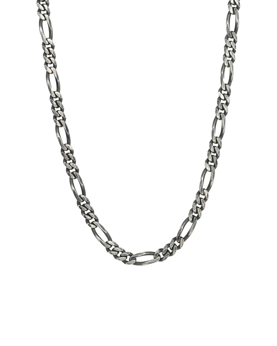 Figaro Chain Necklace | 4.3mm Oxidized Sterling Silver / 18" - 20"