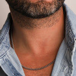 Finley & Wilder-Diamond Cut Curb Chain Necklace | 4mm-Necklaces-Blue Ruby Jewellery-Vancouver Canada