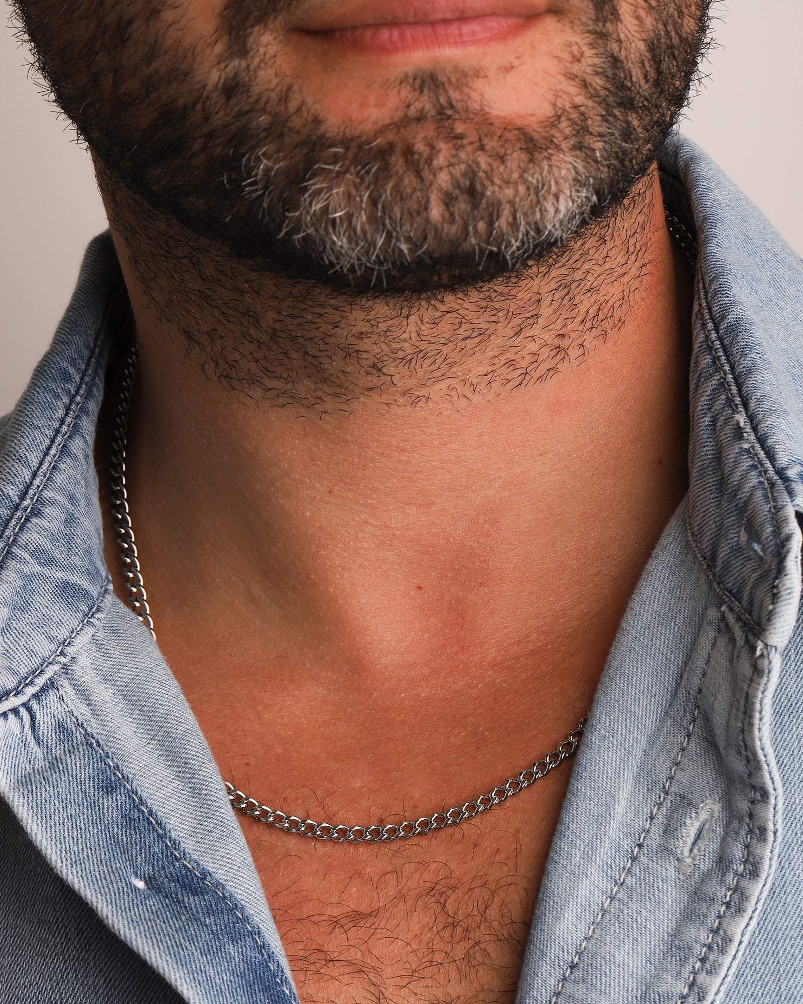 Finley & Wilder-Diamond Cut Curb Chain Necklace | 4mm-Necklaces-Blue Ruby Jewellery-Vancouver Canada