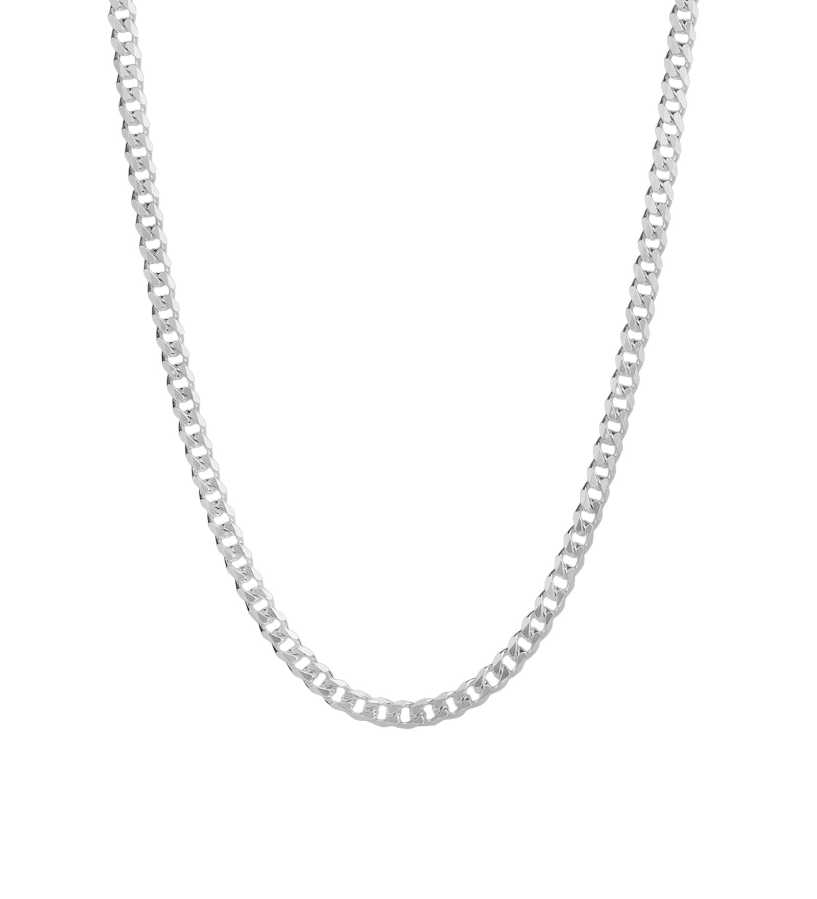 Finley & Wilder-Curb Chain Necklace | 3.5mm-Necklaces-Sterling Silver-18" - 20"-Blue Ruby Jewellery-Vancouver Canada