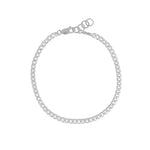 Finley & Wilder-Curb Chain Bracelet | 3.5mm-Bracelets-Sterling Silver-Blue Ruby Jewellery-Vancouver Canada