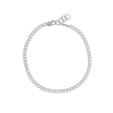 Finley & Wilder-Curb Chain Bracelet | 3.5mm-Bracelets-Sterling Silver-Blue Ruby Jewellery-Vancouver Canada