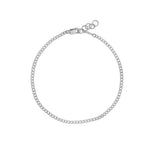 Curb Chain Bracelet 2.3mm Sterling Silver