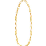 Flat Curb Chan | 8mm Gold Plated