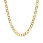 Flat Curb Chan | 8mm Gold Plated