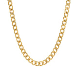 Flat Curb Chan | 8mm Gold Plated