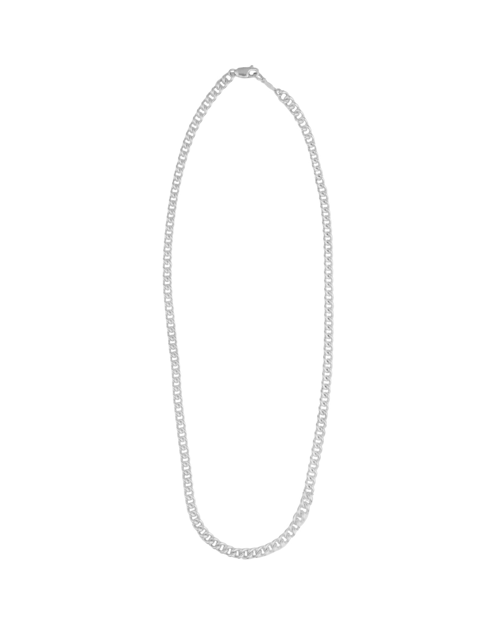 Curb Chain Necklace | 5mm Sterling Silver