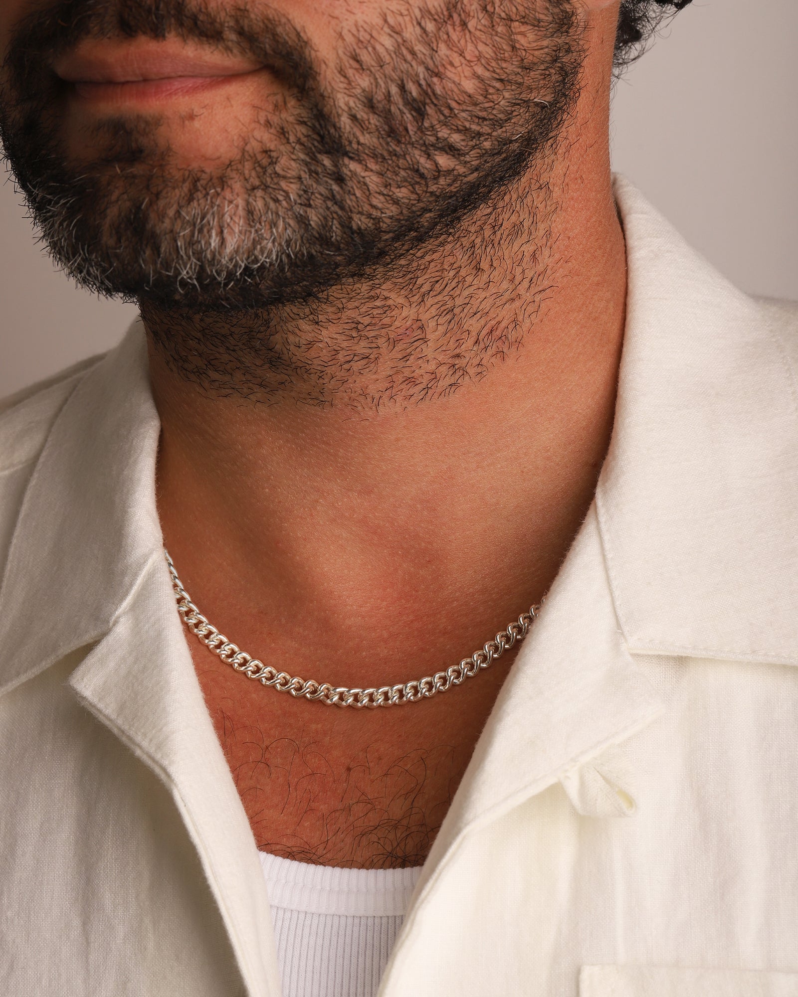 Finley & Wilder-Curb Chain Necklace | 5mm-Necklaces-Blue Ruby Jewellery-Vancouver Canada