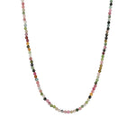 Mixed Tourmaline Stone Necklace | 2.5mm 14k Gold Filled, Tourmaline