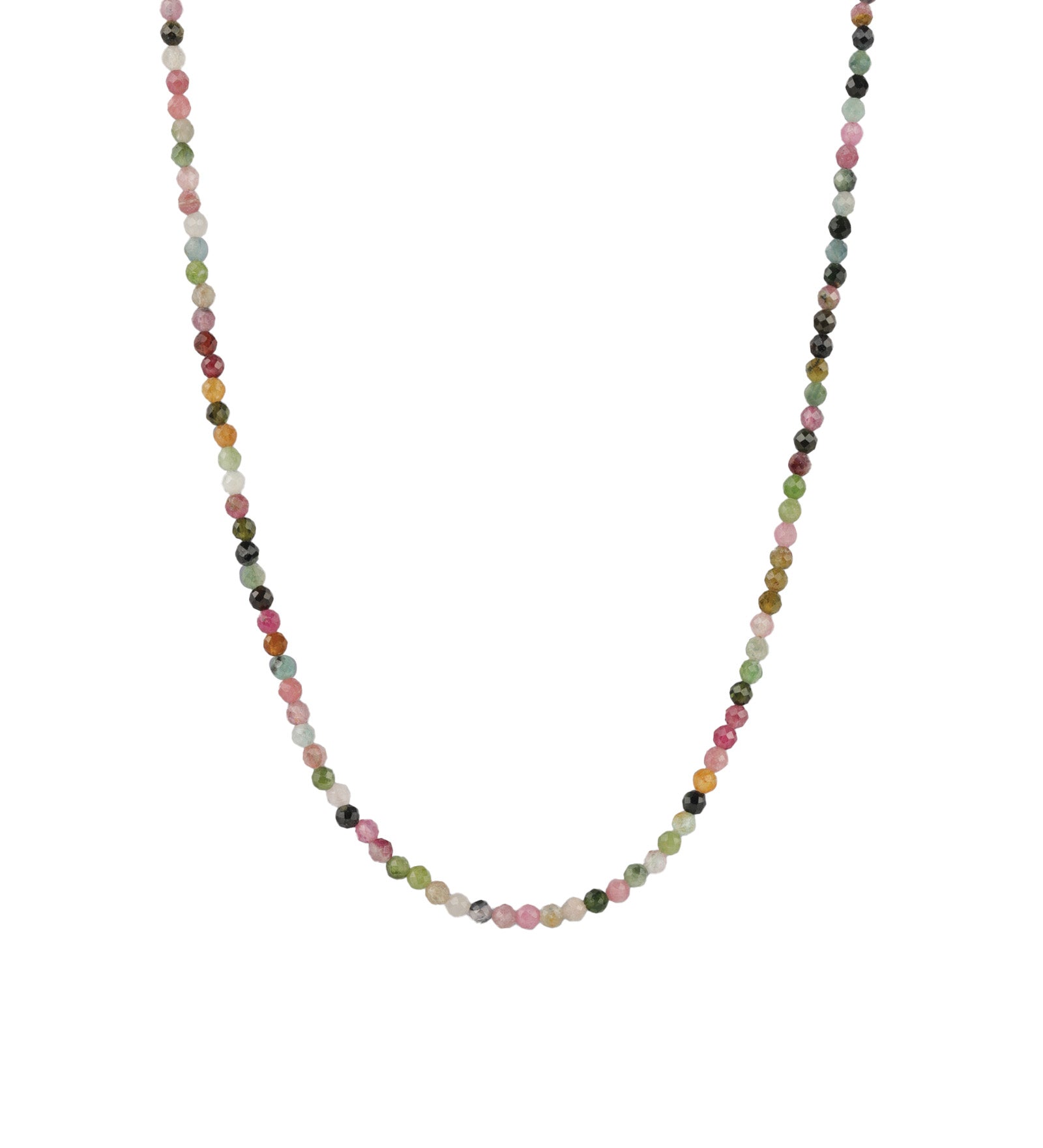 Mixed Tourmaline Stone Necklace | 2.5mm 14k Gold Filled, Tourmaline