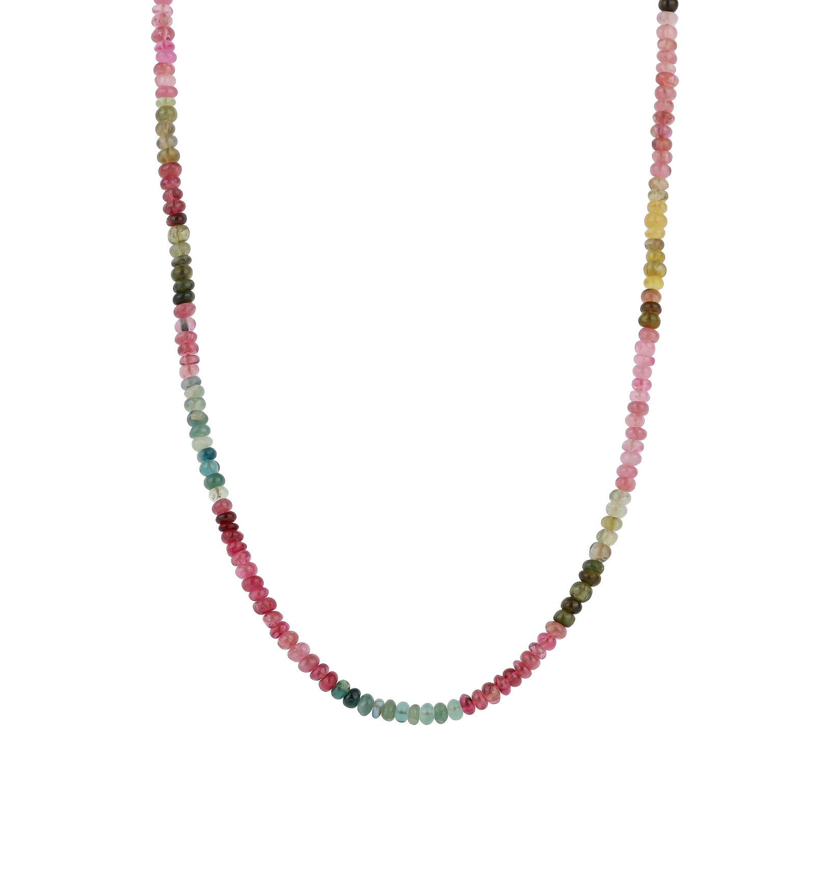 Mix Tourmaline Stone Necklace | 3mm 14k Gold Filled, Mix Tourmaline