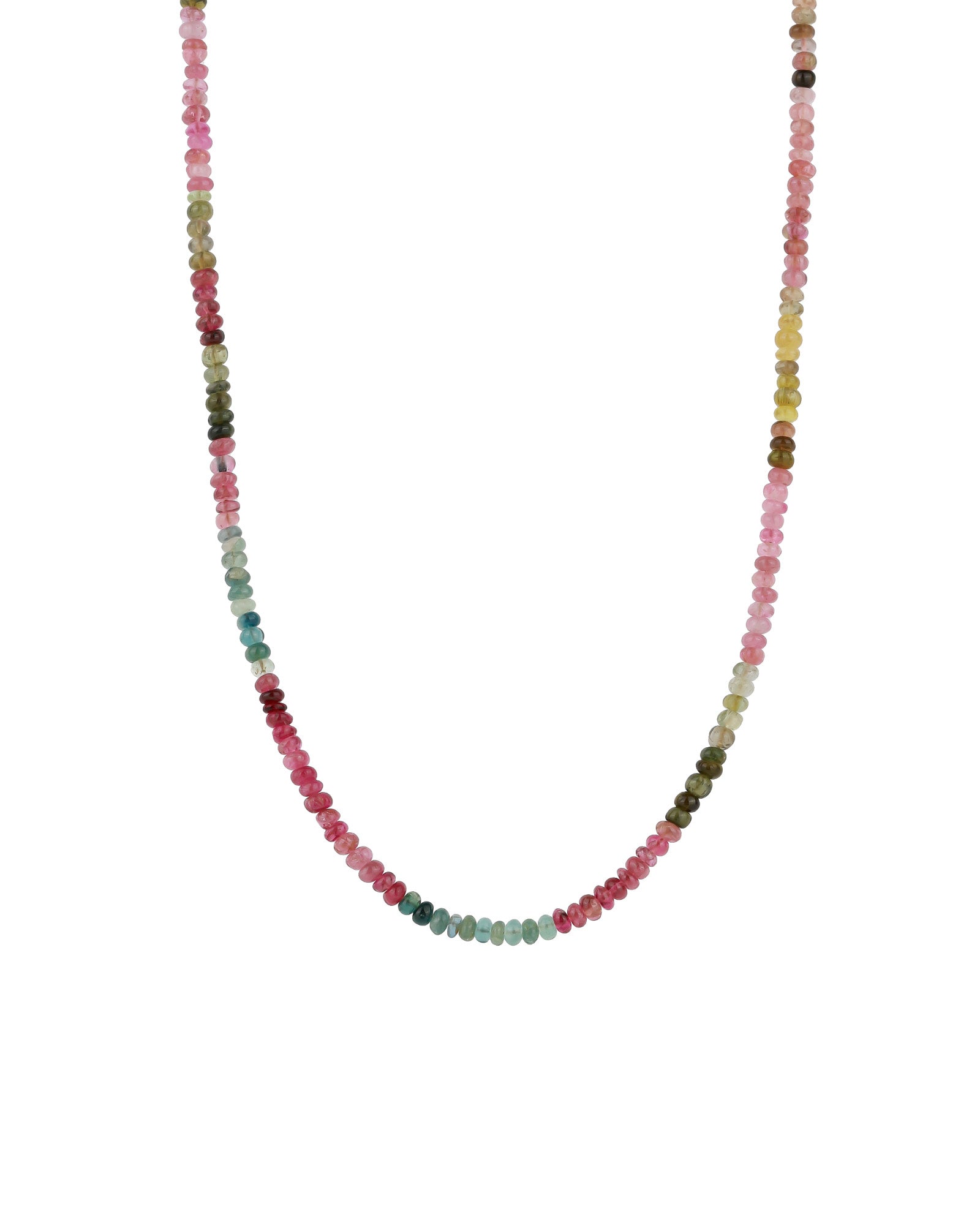 Mix Tourmaline Stone Necklace | 3mm 14k Gold Filled, Mix Tourmaline