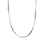 Gem Jar-Mix Stone Necklace | 3mm-Necklaces-14k Gold Filled, Aquamarine, Moonstone, Amethyst-Blue Ruby Jewellery-Vancouver Canada