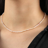 Gem Jar-Pink Opal Beaded Necklace-Necklaces-Blue Ruby Jewellery-Vancouver Canada