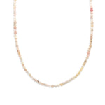 Pink Opal Beaded Necklace 14k Gold Filled, Pink Opal
