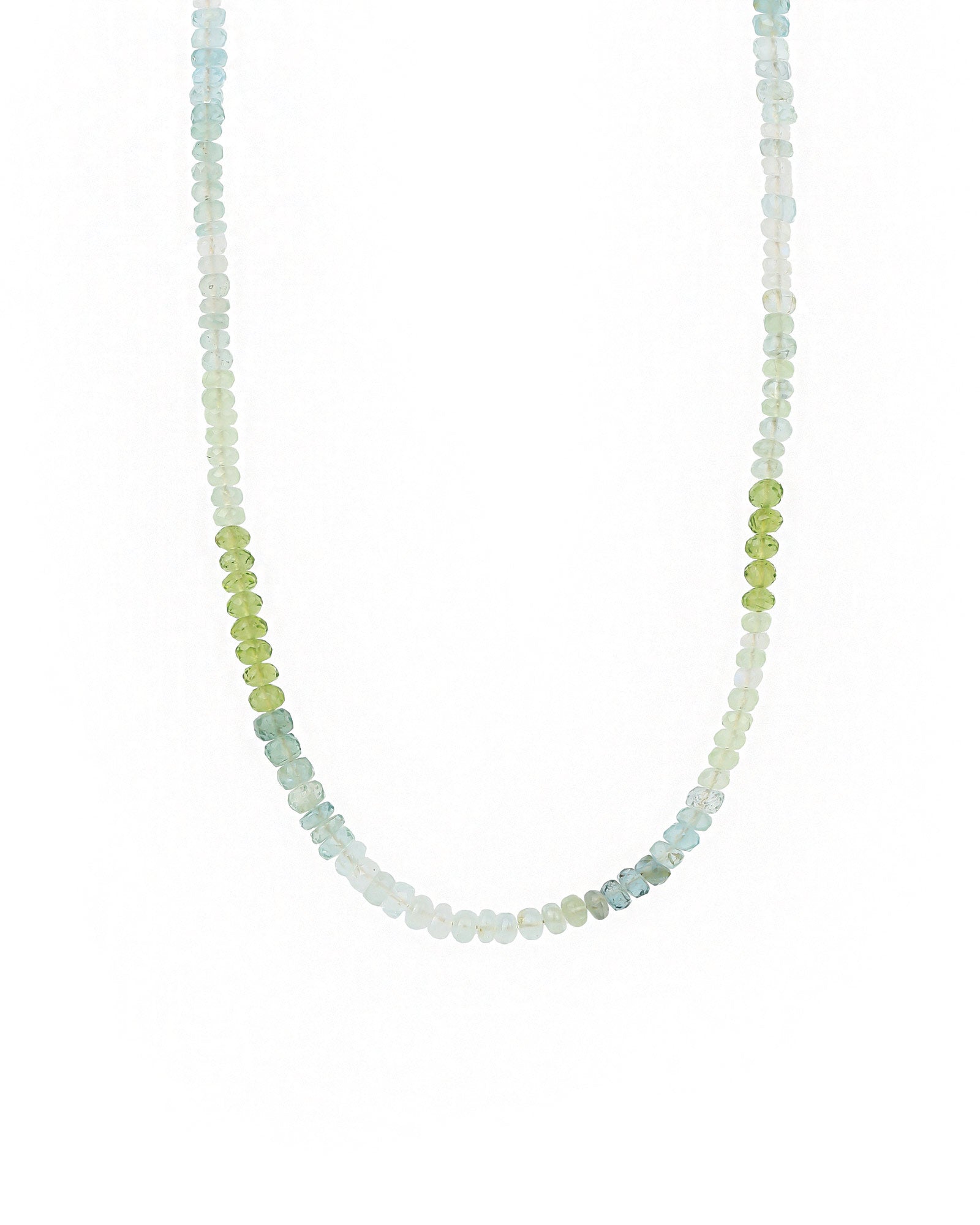 Mix Stone Necklace | 4-5mm 14k Gold Filled, Blue/Green Mix