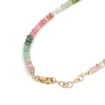 Mix Tourmaline Stone Necklace | 6mm 14k Gold Filled, Mix Tourmaline
