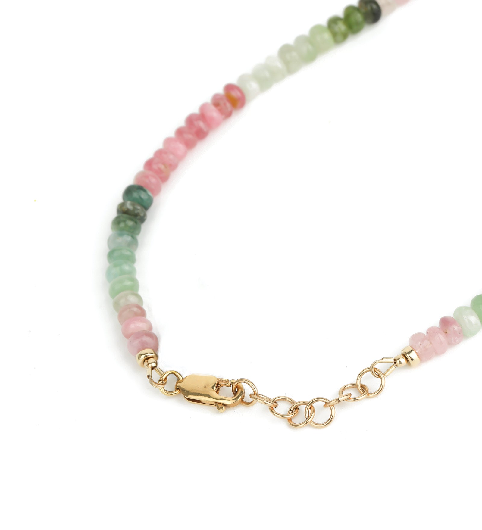 Mix Tourmaline Stone Necklace | 6mm 14k Gold Filled, Mix Tourmaline