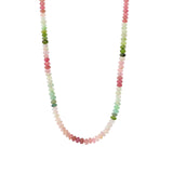 Gem Jar-Mix Tourmaline Stone Necklace | 6mm-Necklaces-14k Gold Filled, Mix Tourmaline-Blue Ruby Jewellery-Vancouver Canada