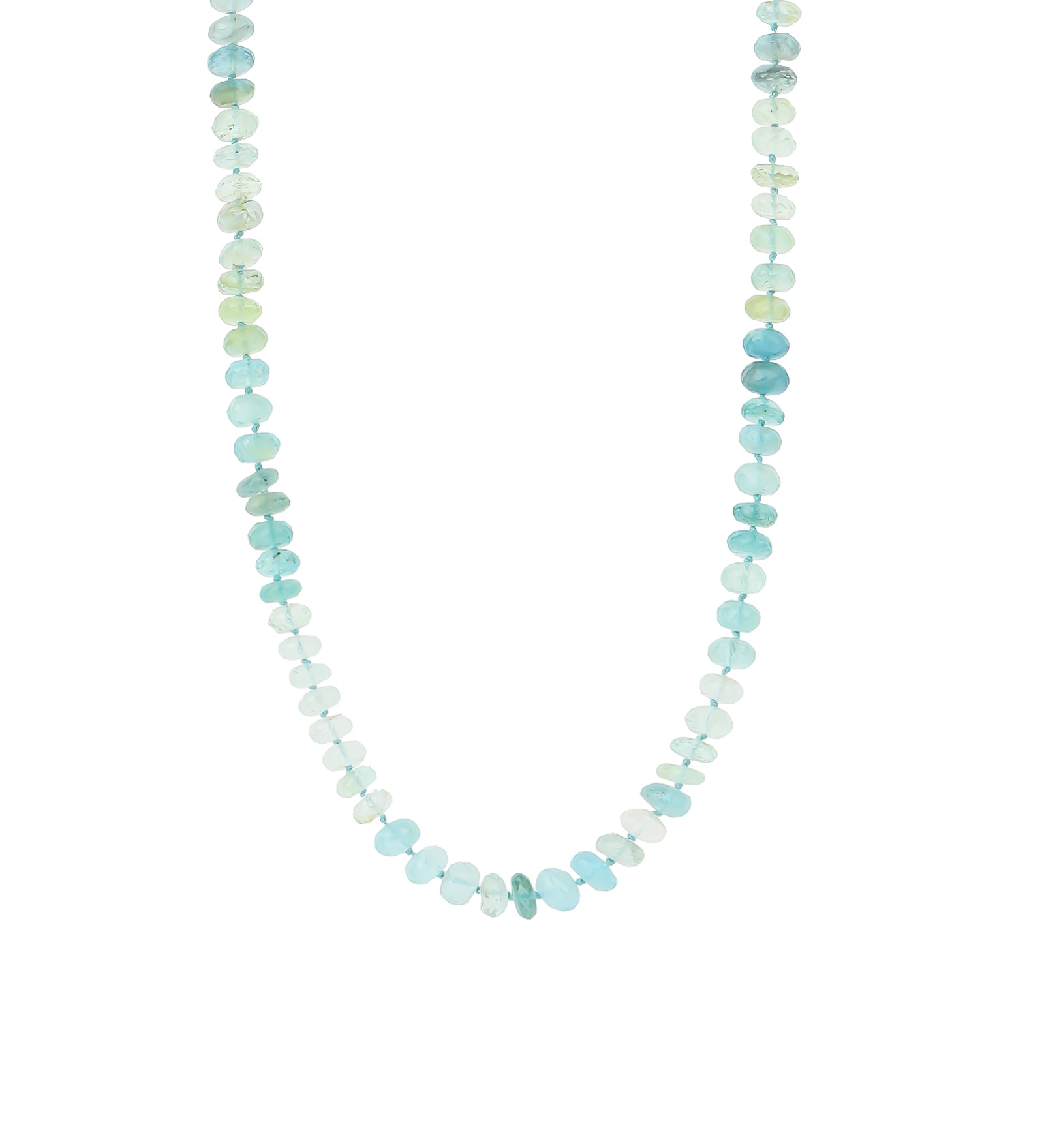 Gem Jar-Knotted Stone Necklace | 7mm-Necklaces-14k Gold Filled, Beryl-Blue Ruby Jewellery-Vancouver Canada